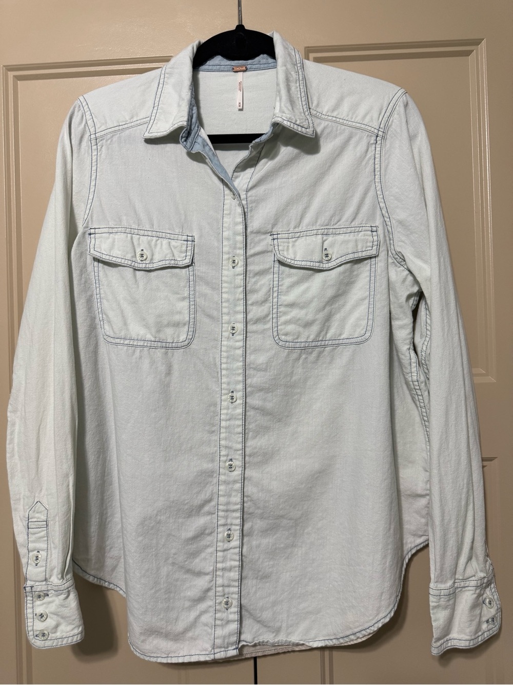 Free People "Bandana Bandit" Button Down Shirt M - Picture 4 of 10